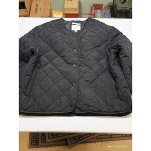 A New Day Women's Quilted Water Resistant Jacket Black Size L